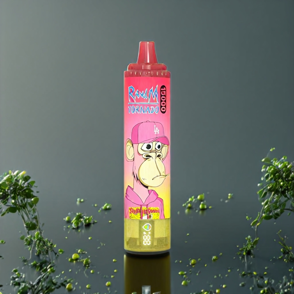Fumot RandM Tornado Citron 15000 Puffs 25ml Belgique Grossiste LCD Vape