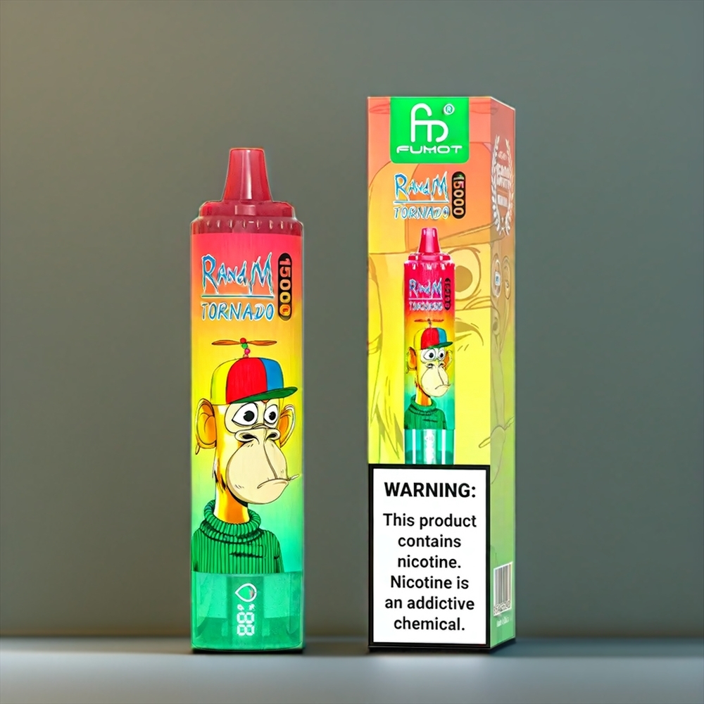 Fumot Randm Tornado 15000 Puffs Belgique Grossiste 25ml Fraise Kiwi Mesh Coil