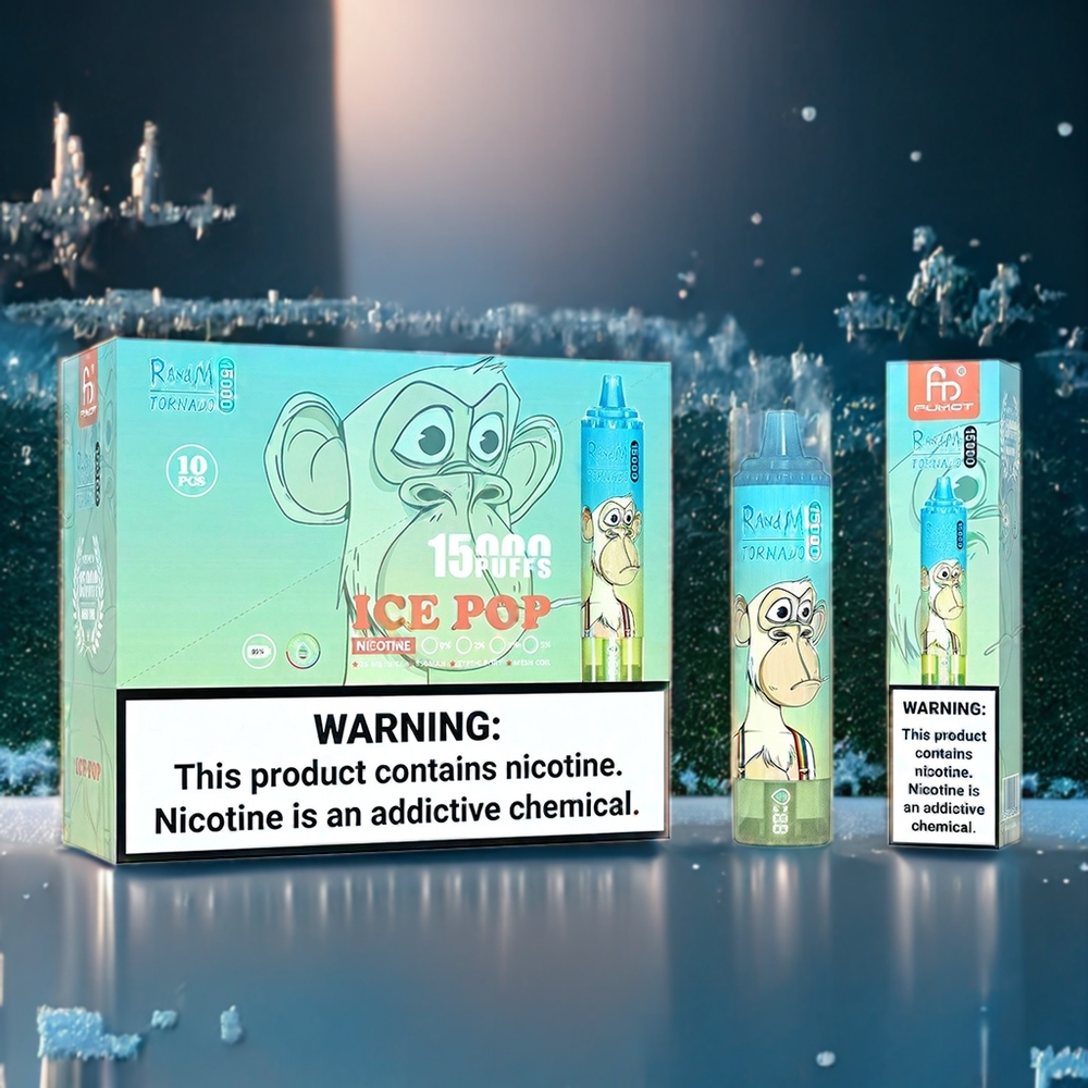 Fumot Randm Tornado 15000 Puffs Vape Glace à l’Eau Belgique Grossiste 25ml 850mAh