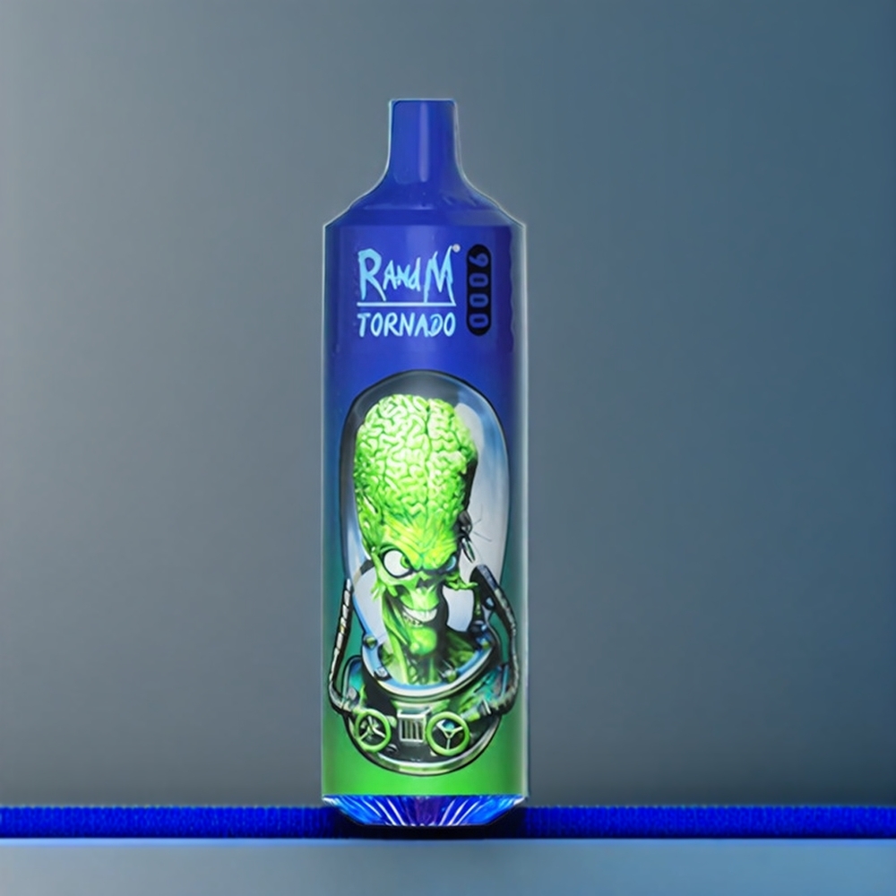 Fumot Randm Tornado 9000 Puffs 18mL Belgique Grossiste Vape M Bleu RGB Display