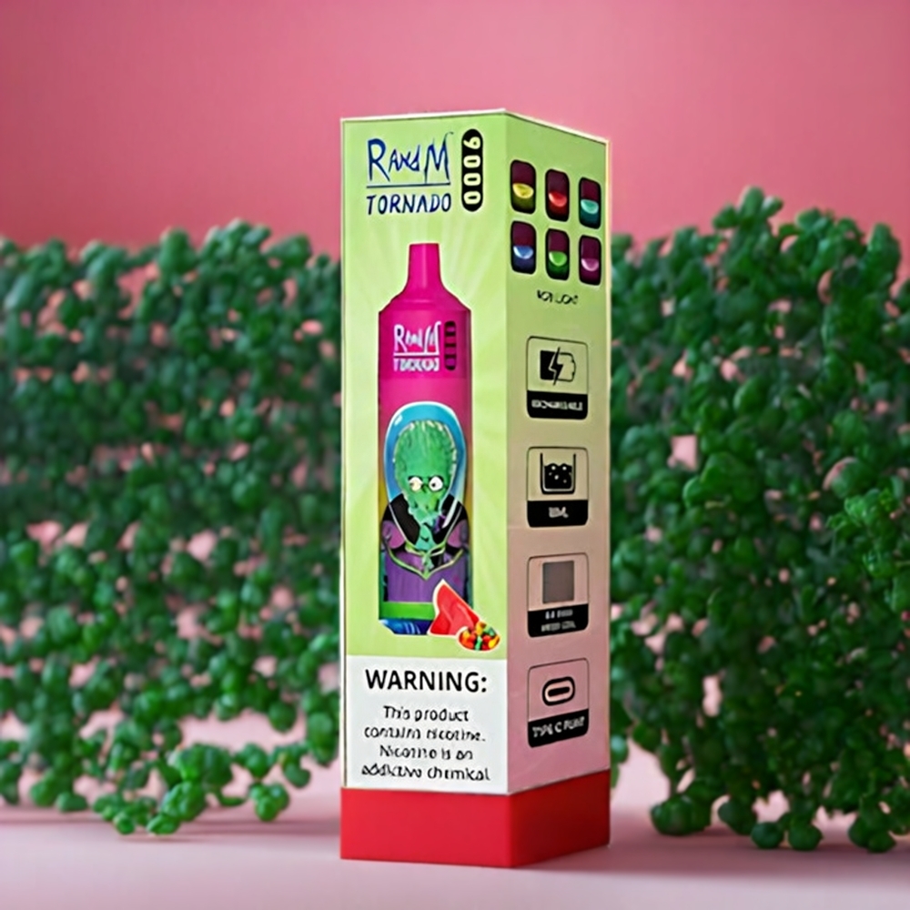 Fumot Randm Tornado 9000 Puffs Belgique Grossiste - 18 mL  Mesh Coil - Eau de Melon Bubblegum
