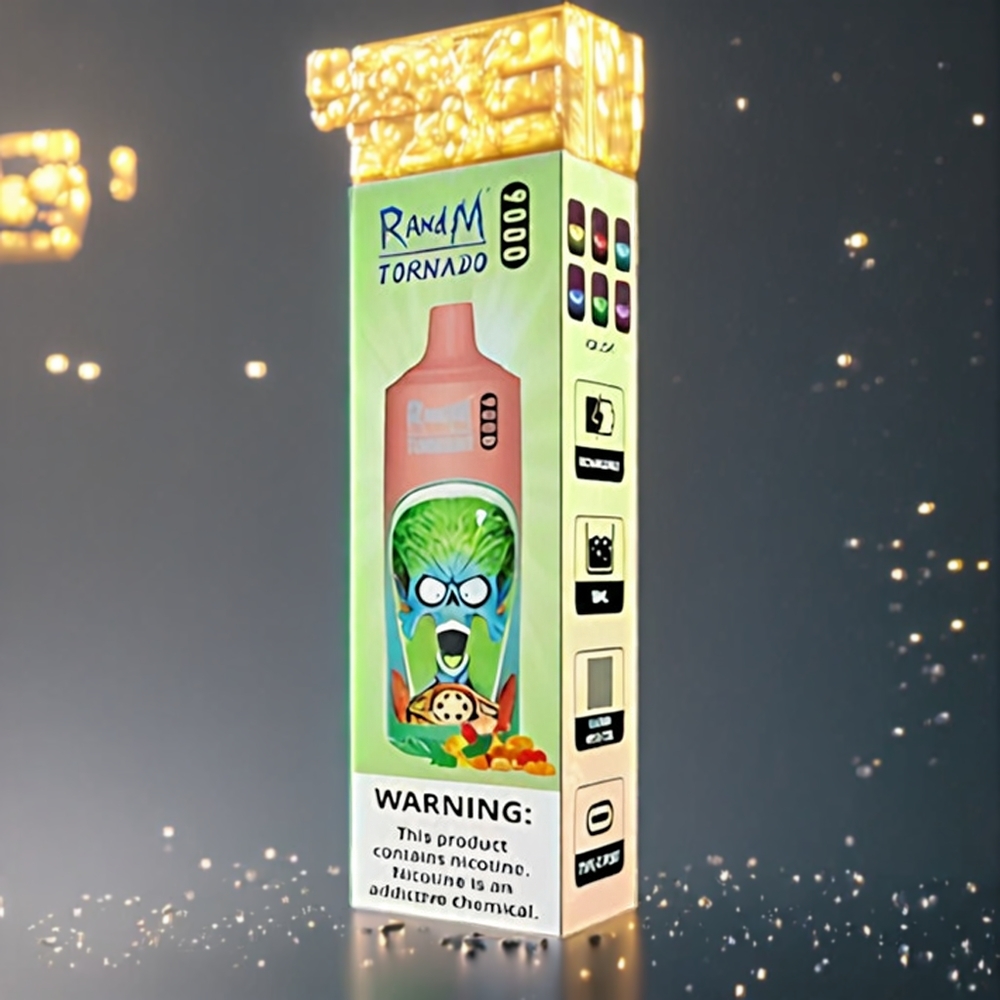 Fumot Randm Tornado 9000 Puffs Belgique Grossiste 18 mL 54 Variétés Mesh Coil Gummy Bear (Ourson Gélifié)