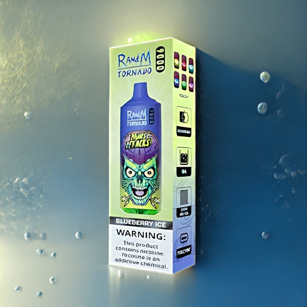 Fumot Randm Tornado 9000 Puffs Belgique Grossiste 18 mL 850 mAh Bleu Glace