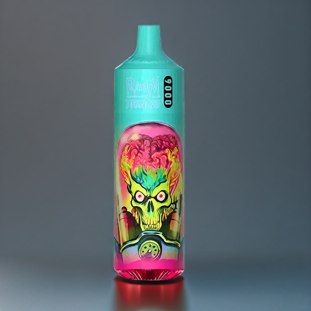 Fumot Randm Tornado 9000 Puffs Belgique Grossiste 18 mL Écran RGB Fraise Framboise