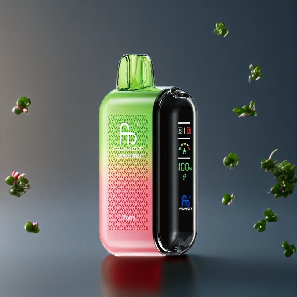 Fumot Tornado 20000 Puffs Belgique Grossiste Cerise avec Dual Mesh Coil et 850mAh Batterie Rechargeable