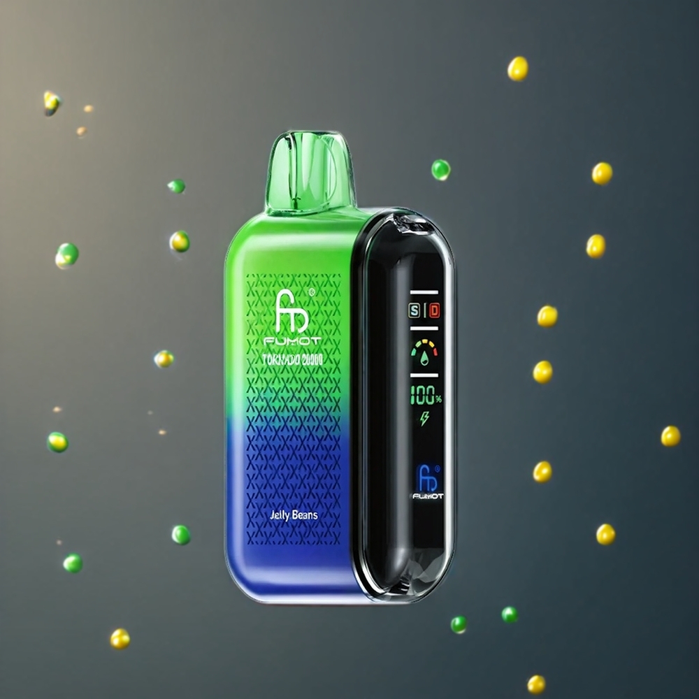 Fumot Tornado 20000 Puffs Belgique Grossiste Jelly Beans avec Réservoir 20ml et Batterie 850mAh