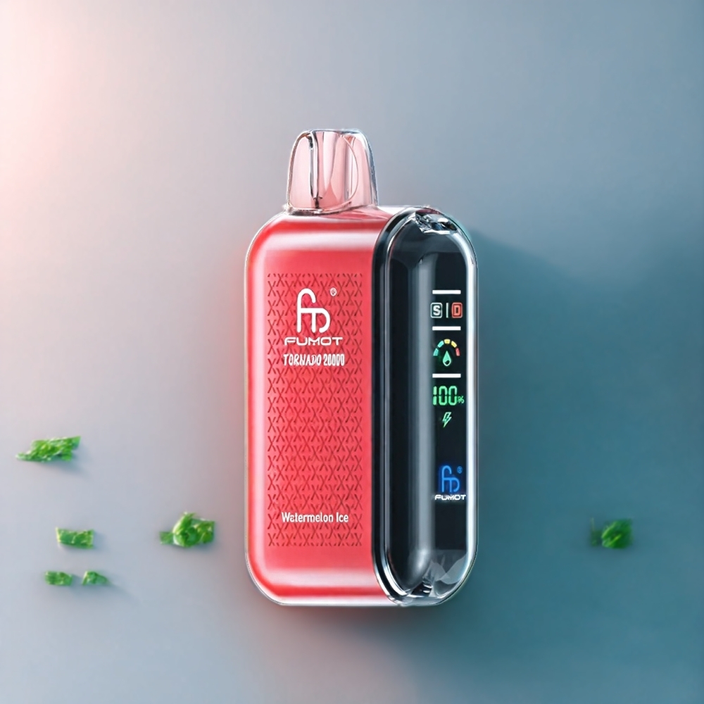 Fumot Tornado 20000 Puffs Belgique Grossiste Pastèque Glacée avec Dual Mesh Coil et Smart Display