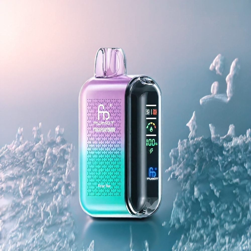 Fumot Tornado 20000 Puffs Belgique Grossiste Poire Glacée avec Dual Mesh Coil et Smart Display