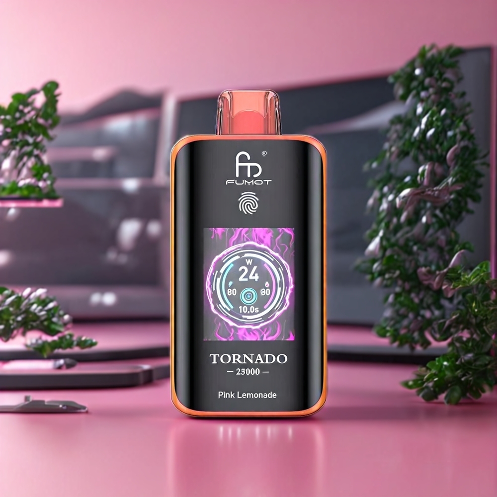 Fumot Tornado 25000 Puffs Belgique Grossiste 700mAh 20ml E-liquide Citronade Rose