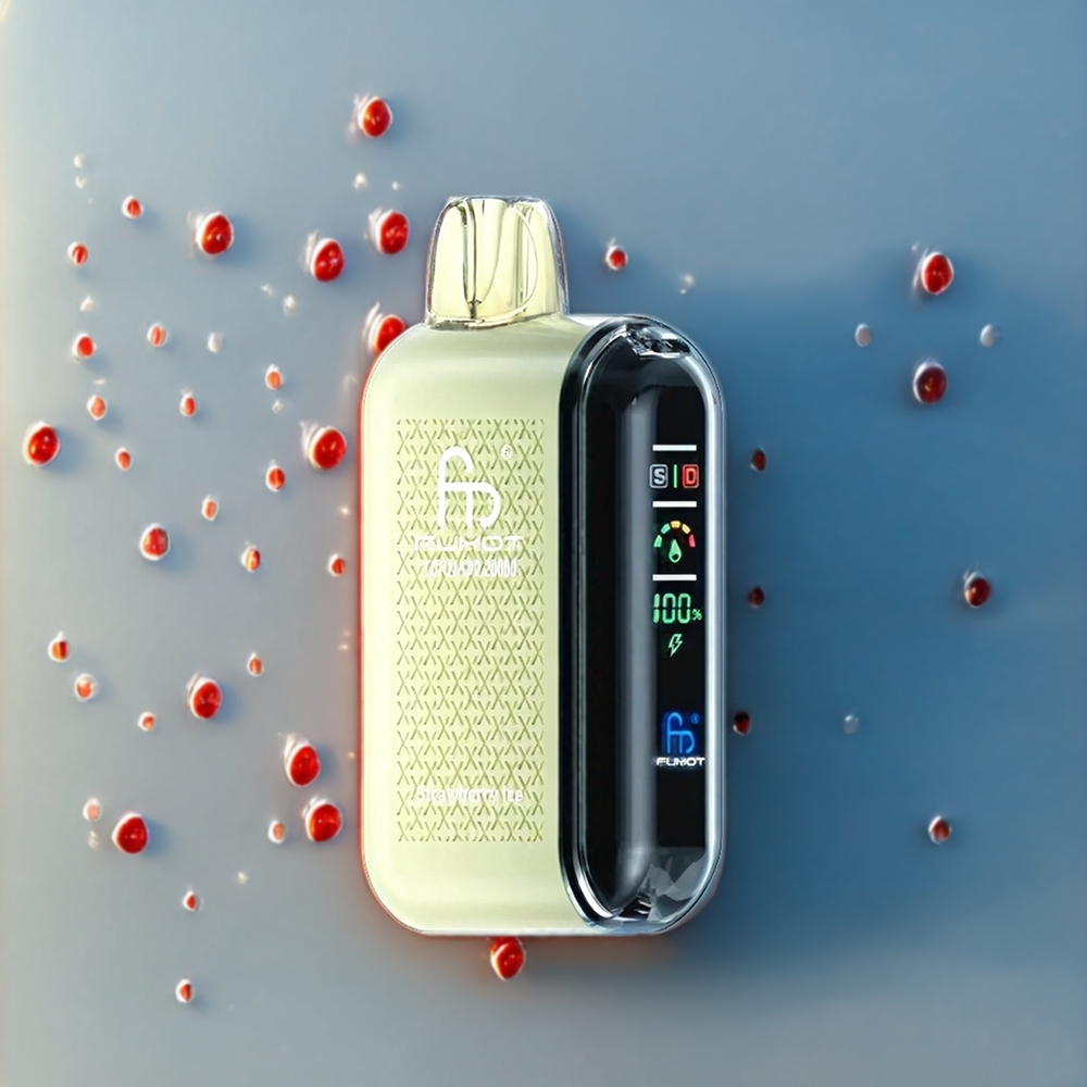 Fumot Tornado Belgique Grossiste avec 20000 Puffs et Dual Mesh Coil Glace à la Fraise