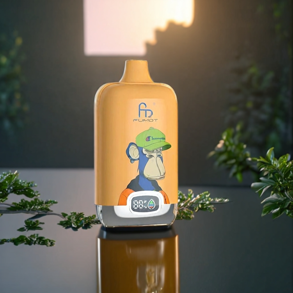 Fumot Tornado Digital Box Belgique Grossiste 12000 Puffs 20ml  Type-C Pêche Mangue