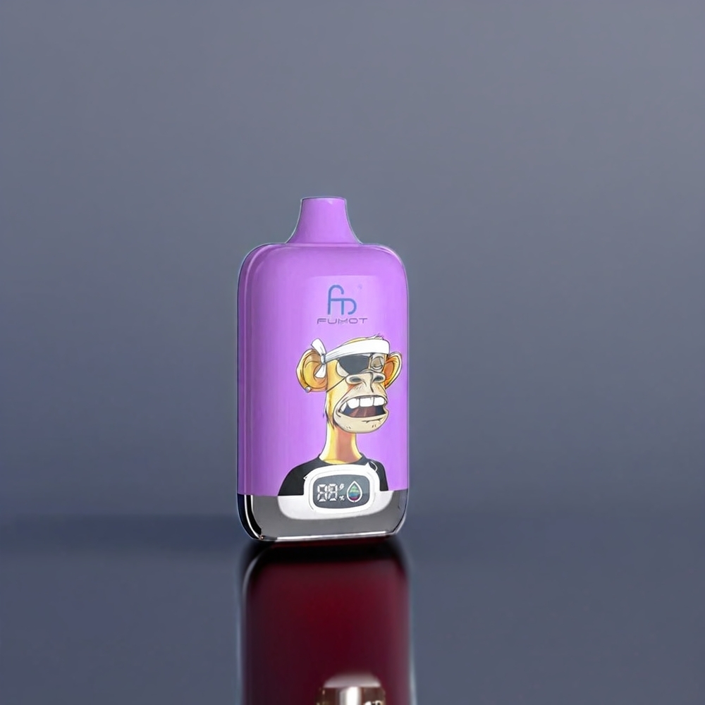 Fumot Tornado Digital Box Belgique Grossiste 12000 Puffs 20ml Type-C Fraise Raisin