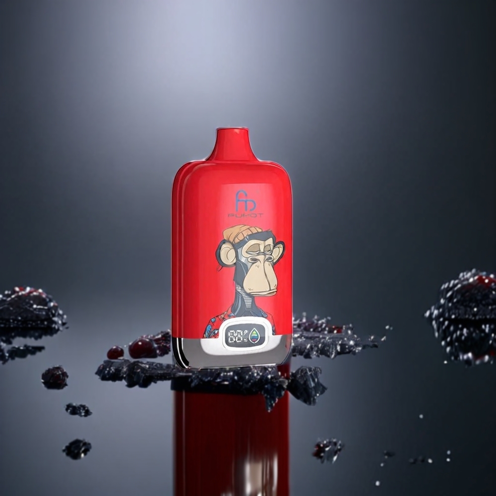 Fumot Tornado Digital Box Belgique Grossiste 12000 Puffs Cerise Type-C Rechargeable MTL