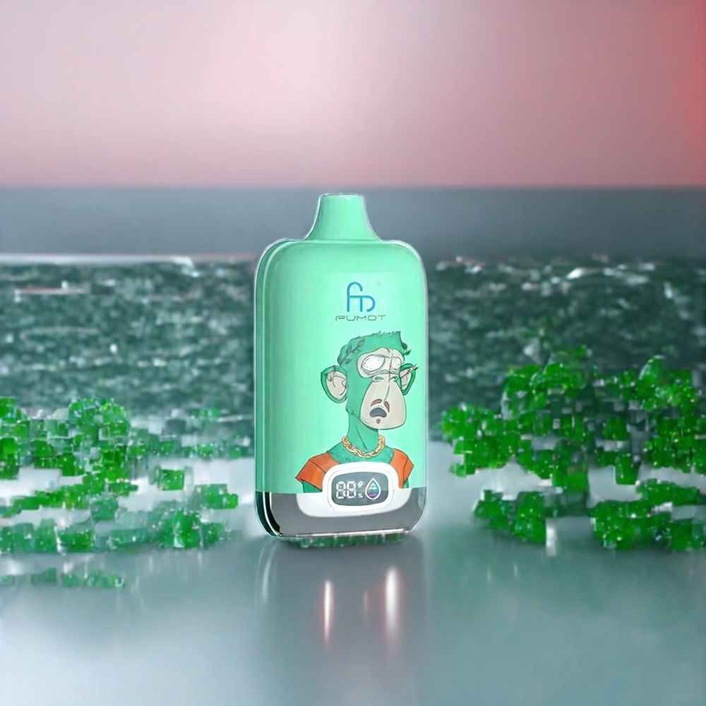 Fumot Tornado Digital Box Belgique Grossiste 12000 Puffs Pastèque Glacée avec Type-C et 20ml E-Liquid
