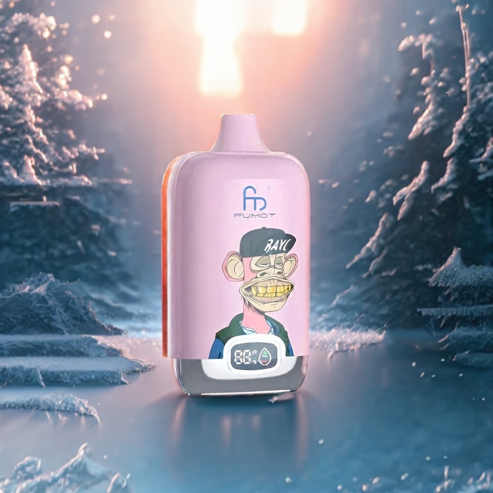 Fumot Tornado Digital Box Belgique Grossiste 12000 Puffs Pêche Glacée avec Type-C et 20ml E-Liquid