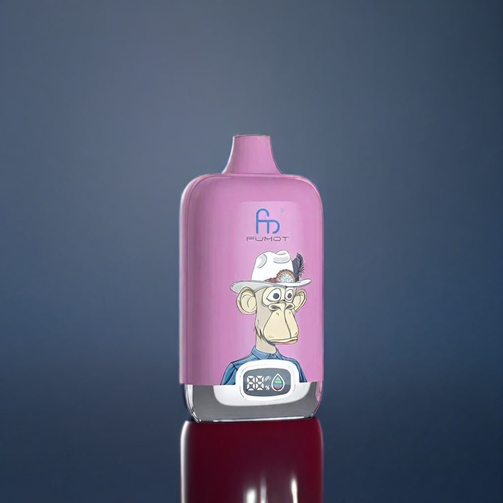 Fumot Tornado Digital Box Belgique Grossiste 12000 Puffs Rechargeable Type-C Myrtille Cerise Cranberry