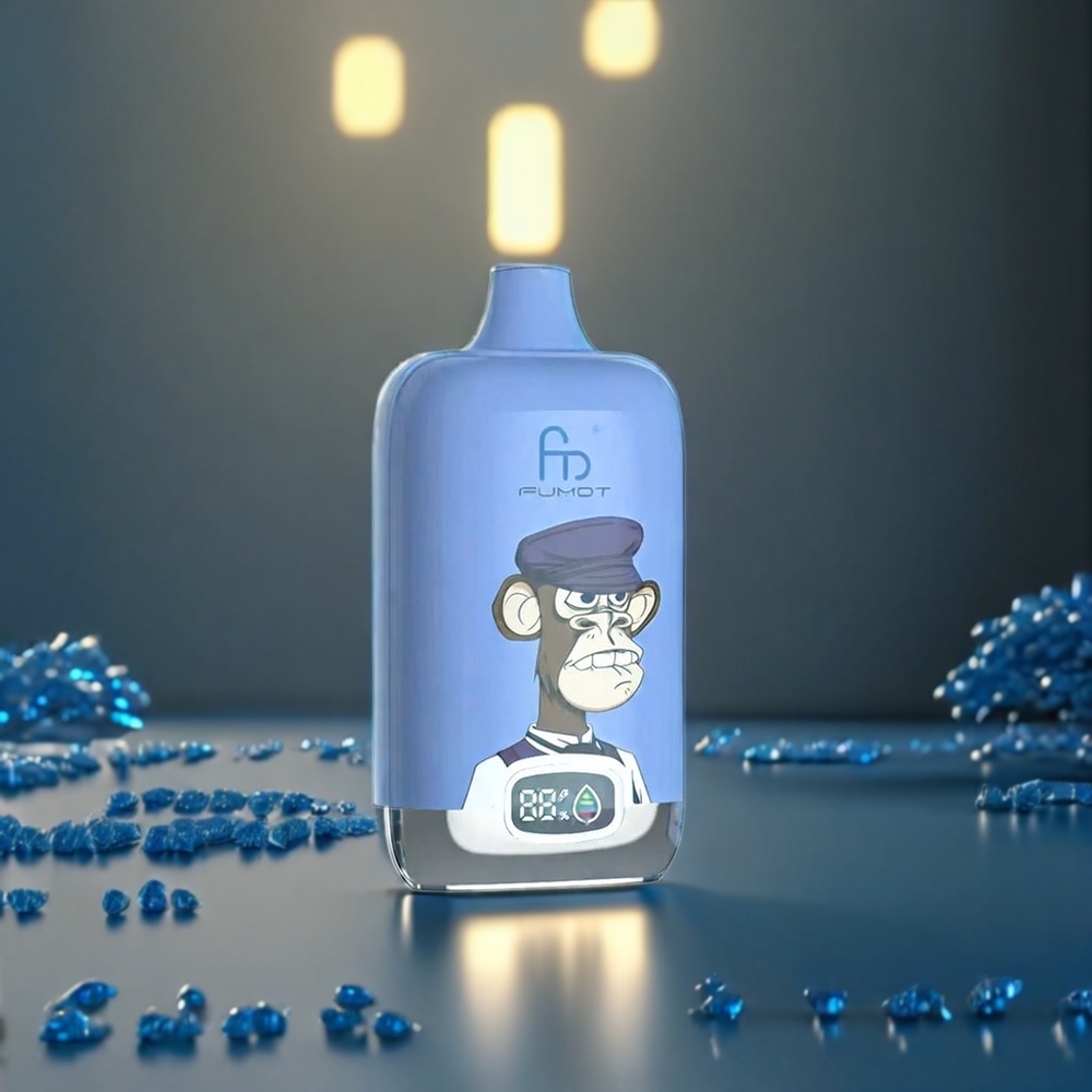 Fumot Tornado Digital Box Belgique Grossiste 12000 Puffs Vape Blue Razz Lemonade 67g Mesh Coil