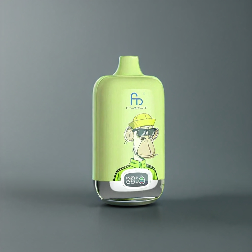Fumot Tornado Digital Box Belgique Grossiste 12000 Puffs Vape Kiwi Fruit de la Passion Goyave 67g Type-C