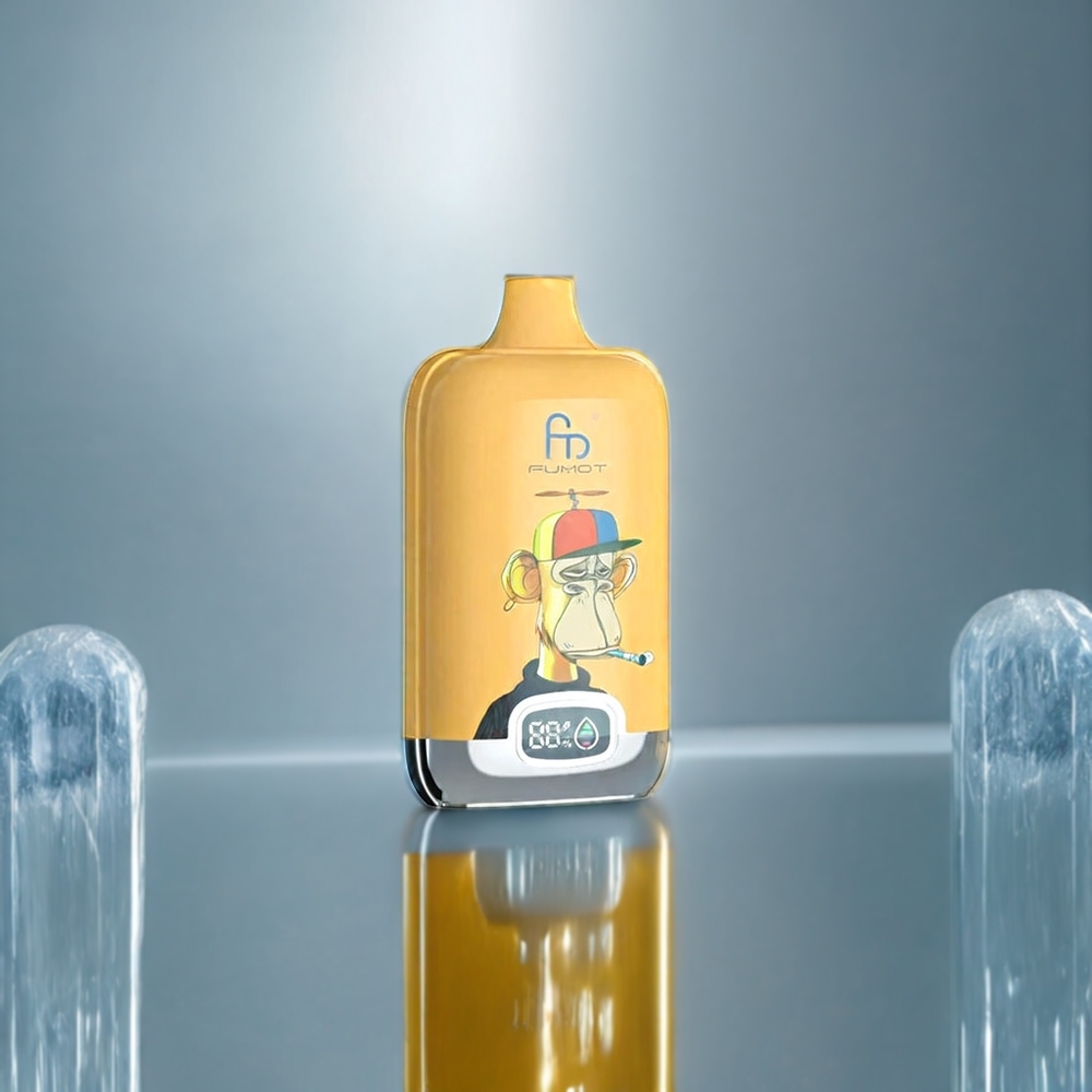 Fumot Tornado Digital Box Belgique Grossiste 12000 Puffs Vape Mangue Glacée avec Mesh Coil et Type-C