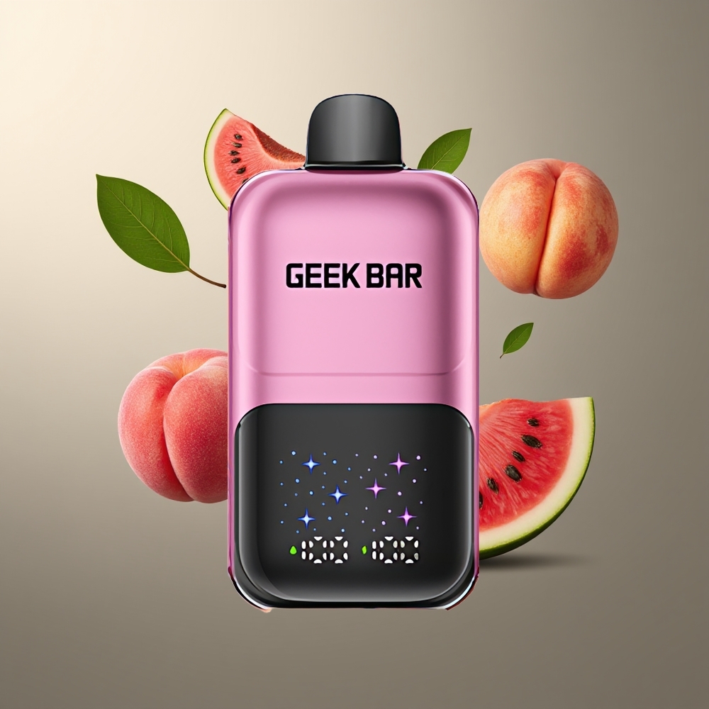 GEEKBAR 2GO 50000 Puffs Belgique Grossiste Pêche  Pastèque Dual Tanks 20mL