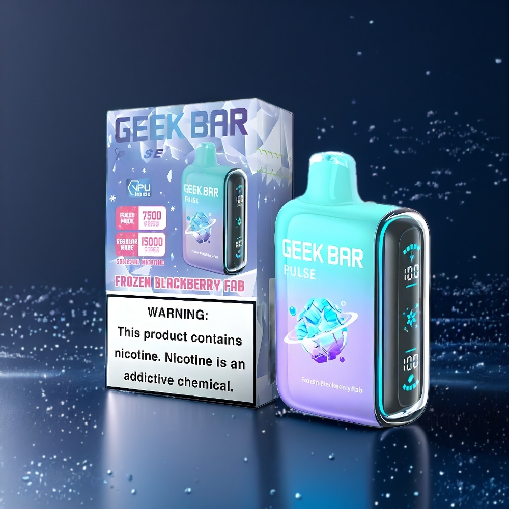 Geek Bar Pulse 15000 Puffs Belgique Grossiste Édition Glacée avec 16ML et 5 de Nicotine