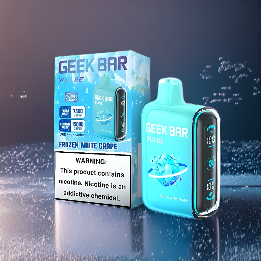Geek Bar Pulse 15000 Puffs Belgique Grossiste Édition Glacée avec 16ML et 5 de Nicotine