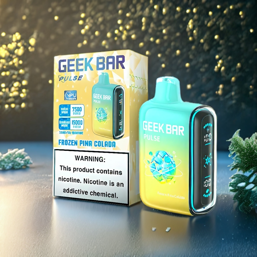 Geek Bar Pulse 15000 Puffs Belgique Grossiste Édition Glacée avec 16ML et 5 de Nicotine