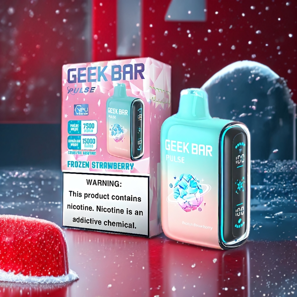 Geek Bar Pulse 15000 Puffs Belgique Grossiste Édition Glacée avec 16ML et 5 de Nicotine