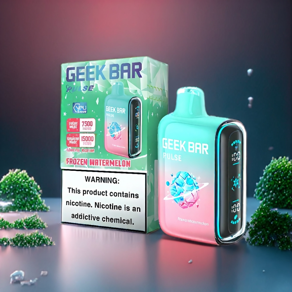 Geek Bar Pulse 15000 Puffs Belgique Grossiste Édition Glacée avec 16ML et 5 de Nicotine