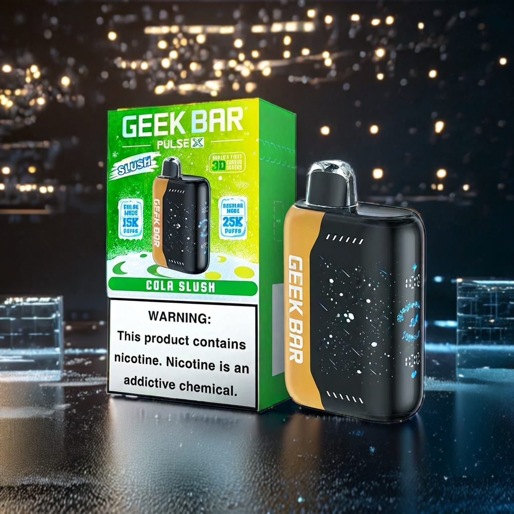 Geek Bar Pulse X 25000 Puffs Slush Édition Belgique Grossiste 18mL Écran Courbe 3D