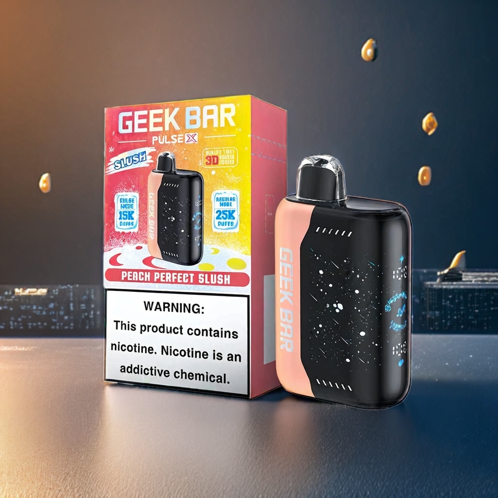 Geek Bar Pulse X 25000 Puffs Slush Édition Belgique Grossiste 18mL Écran Courbe 3D