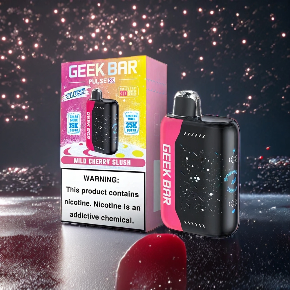 Geek Bar Pulse X 25000 Puffs Slush Édition Belgique Grossiste 18mL Écran Courbe 3D