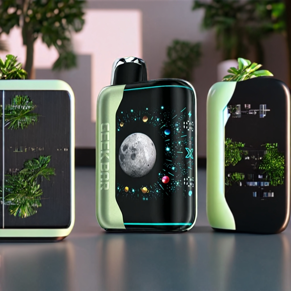 Geek Bar Pulse X Platinum Edition Belgique Grossiste 25k Vape Menthe de Miami 25000 Puffs Écran Courbé 3D Dynamique