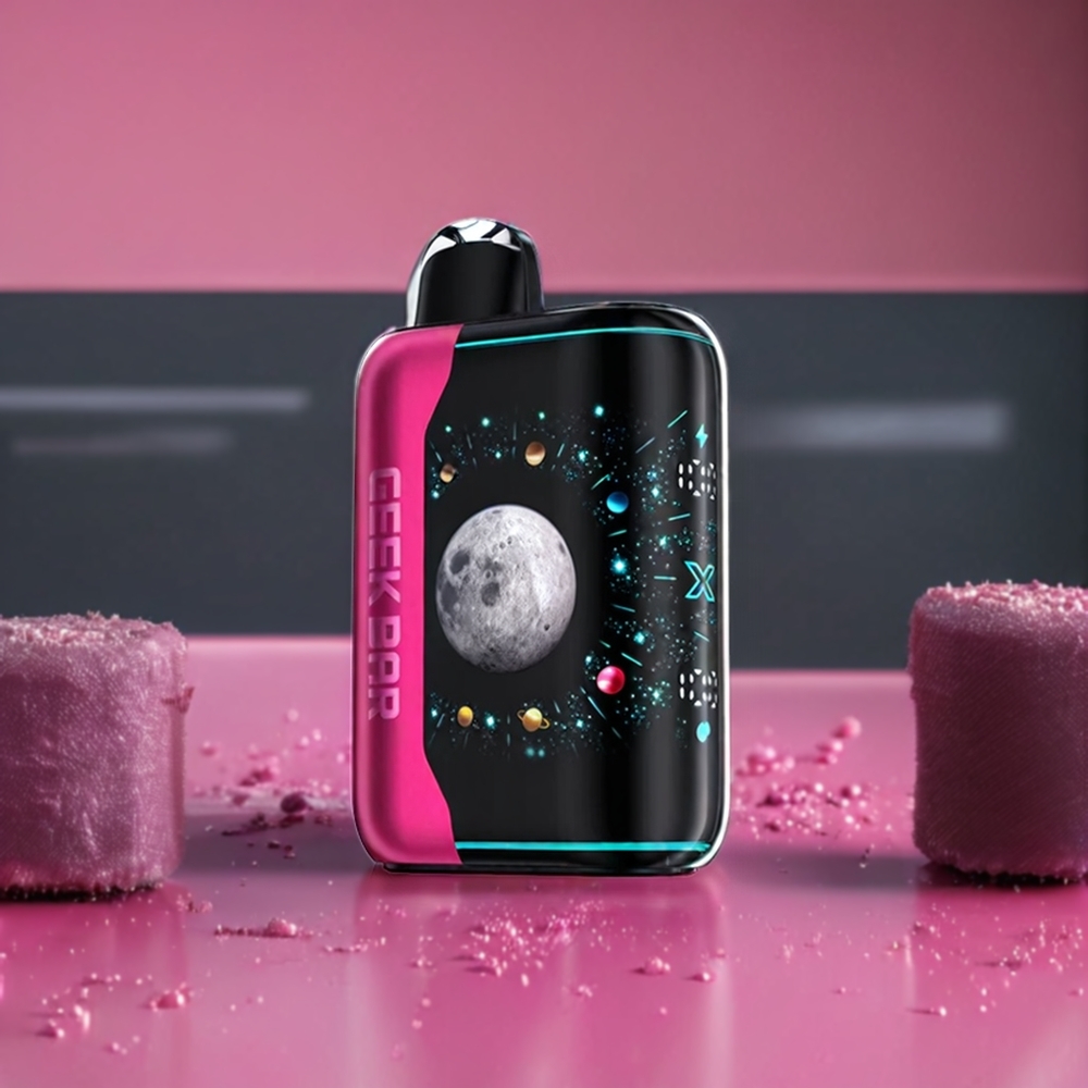 Geek Bar Pulse X Édition Platine 25k Belgique Grossiste Poussière Rose 20mL E-Liquid 2 Nicotine