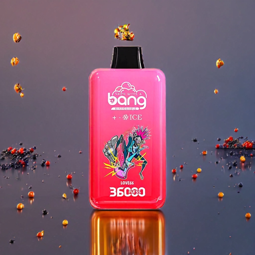 Glace Love 66 Bang 36000 Puffs 36ml Belgique Grossiste Mesh 10 Ohm