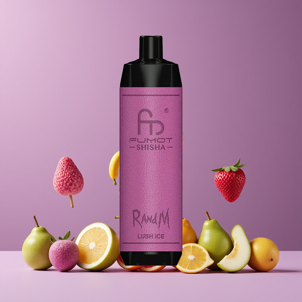 Glace Luxuriante RandM Fumot Shisha 10000 Puffs Belgique Grossiste 18ml 06ohm