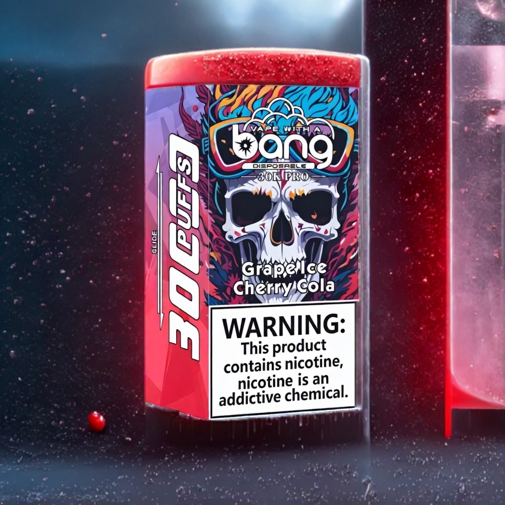 Glace Raisin  Cola Cerise Bang Pro 30K 30000 Puffs Belgique Grossiste 36ml 5