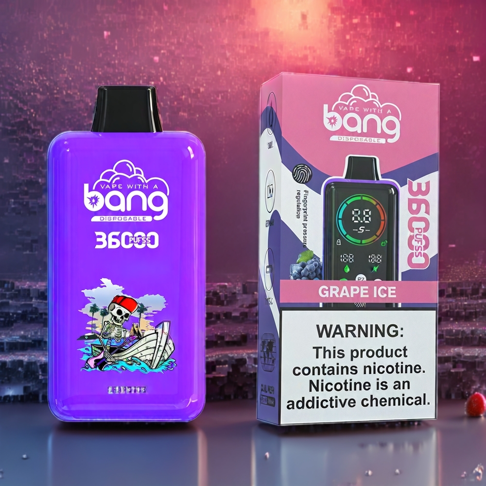 Glace Raisin Bang Power 36000 Puffs Belgique Grossiste 36ml 5