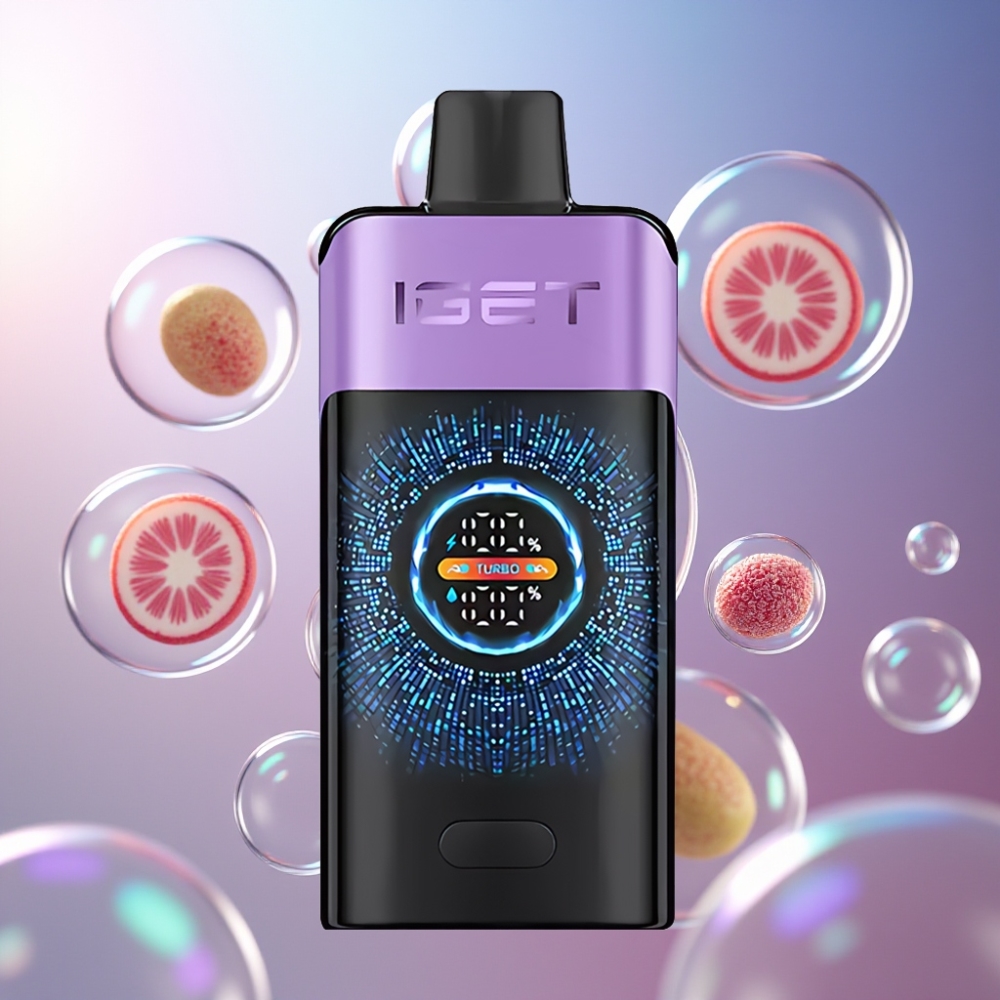 Glace Raisin IGET ONE 12000 Puffs Belgique Grossiste 2700 mAh Écran Couleur