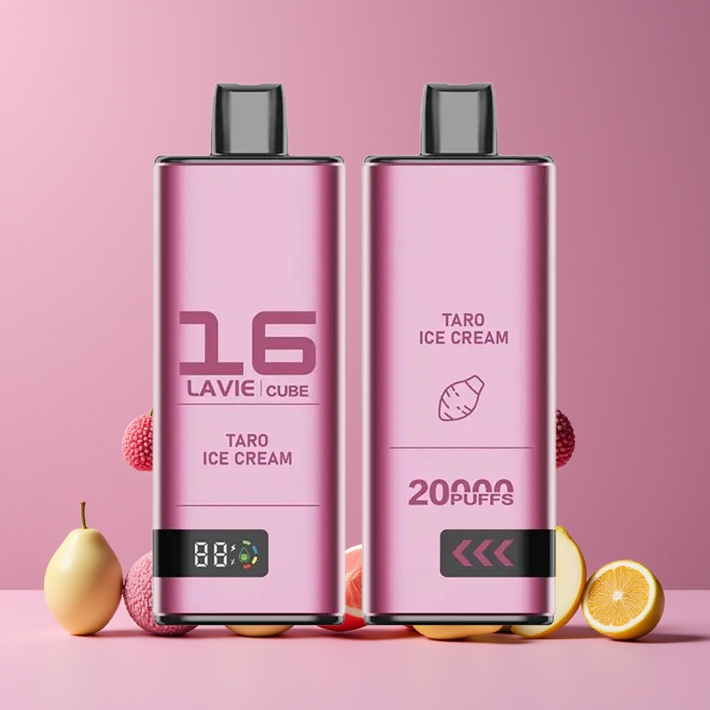 Glace à la Taro Lavie Cube 20000 Puffs 28ML Belgique Grossiste Type C