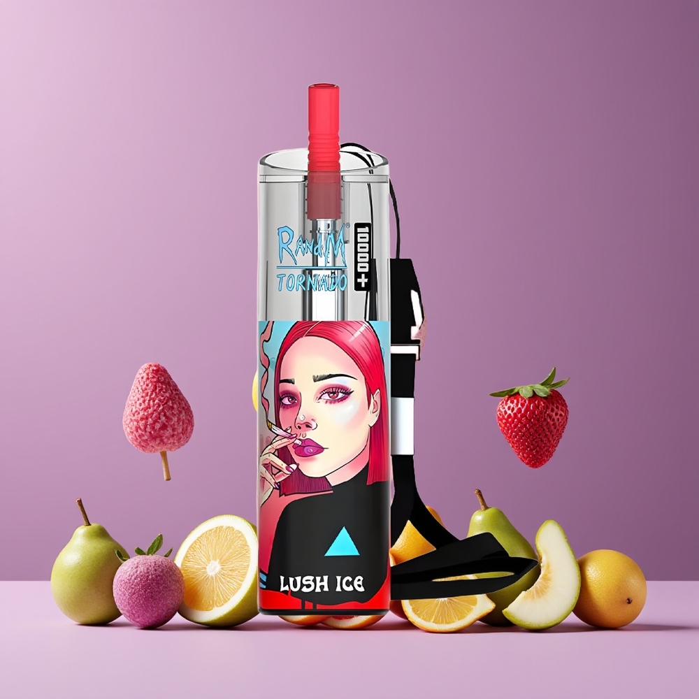 Glacé Fruité RandM Fumot Original Tornado 10000 Plus Belgique Grossiste 20 ml RGB Lights