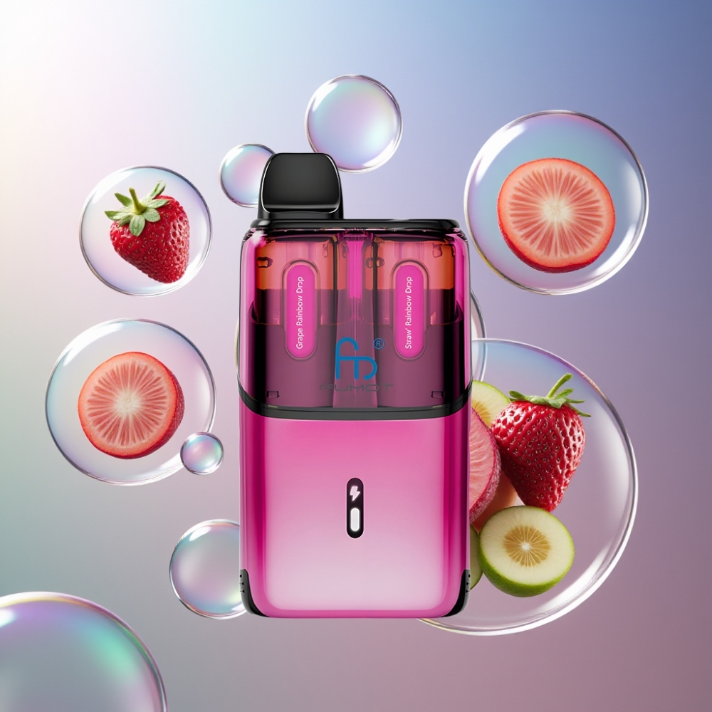 Gout de Raisin Arc-en-Ciel  Fraise Arc-en-Ciel Fumot Ultra 32000 Puffs Belgique Grossiste 800mAh