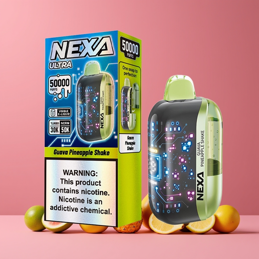 Goyave Ananas Shake NEXA Ultra 50000 Puffs Belgique Grossiste 20ml 5 Nicotine