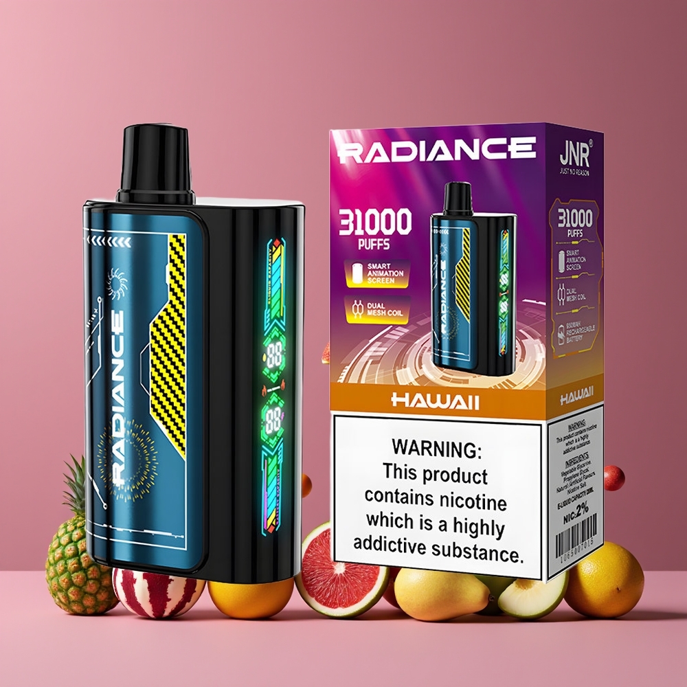 Hawaii JNR Radiance 31000 Bouffées Belgique Grossiste 28ml E-liquide 2 Nicotine