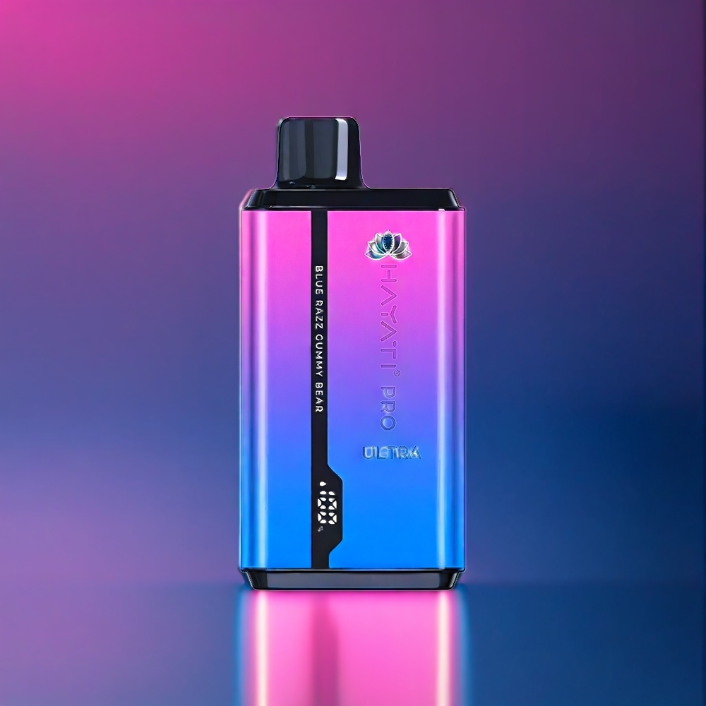 Hayati Pro Ultra Belgique Grossiste 15000 Puffs 24ml Blue Razz Gummy Bear (Framboise Bleu Ourson Gélifié)