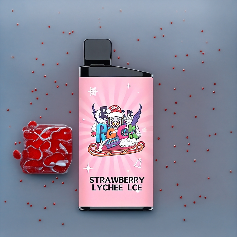Iget Bar 3500 Puffs Vape Fraise Litchi Glacé Belgique Grossiste 1400 mAh PC+ALU