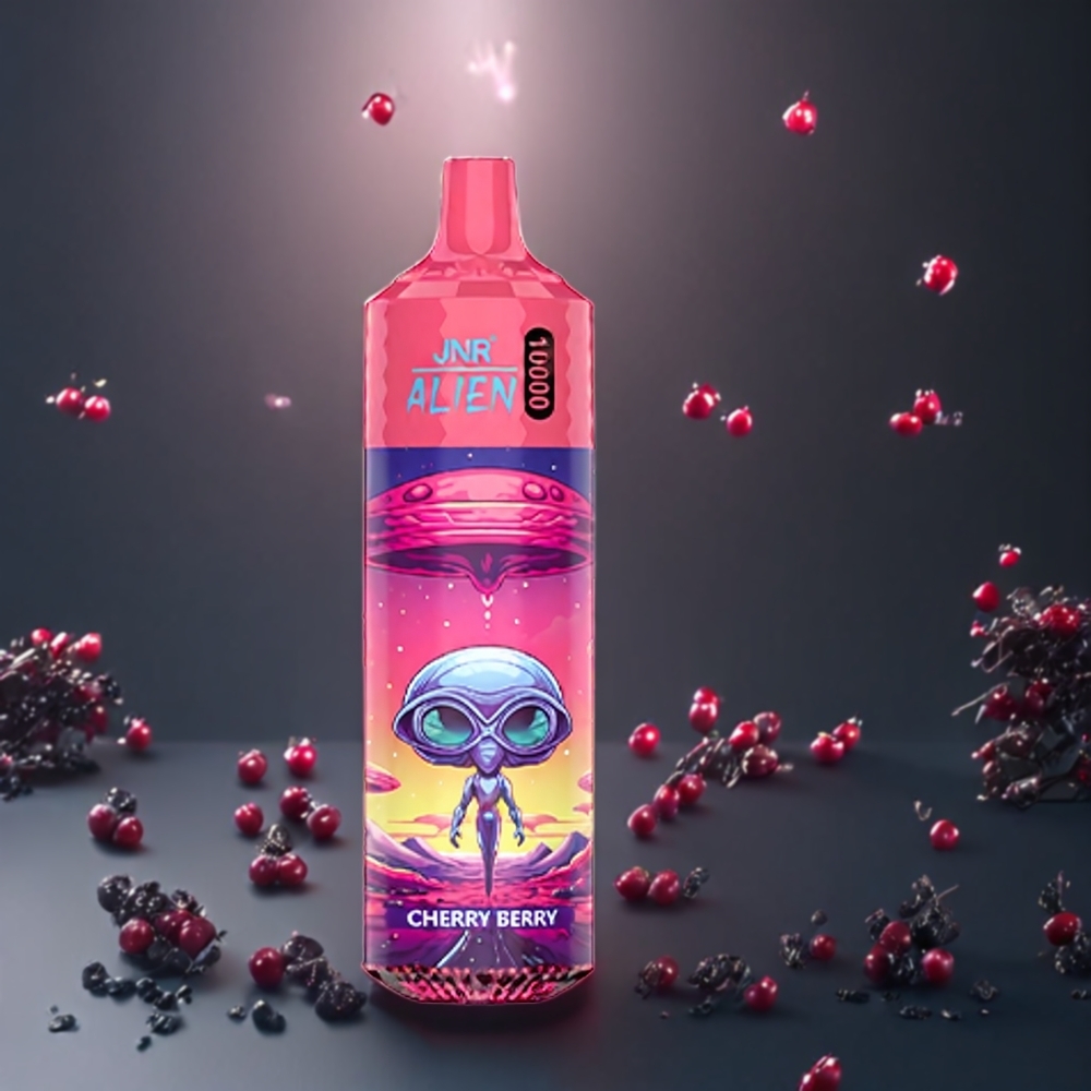 JNR Alien 10000 Puffs Belgique Grossiste - Cerise Baie 850mAh et LED RGB