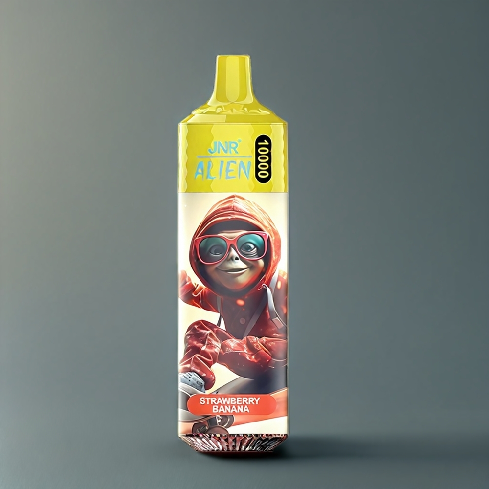 JNR Alien 10000 Puffs Belgique Grossiste 850mAh Fraise Banane Type-C