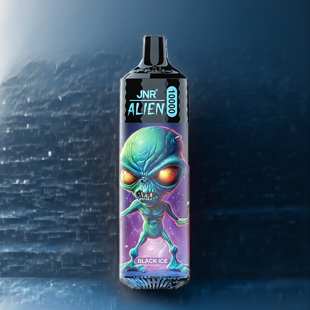 JNR Alien 10000 Puffs Belgique Grossiste 850mAh Type-C Glace Noire