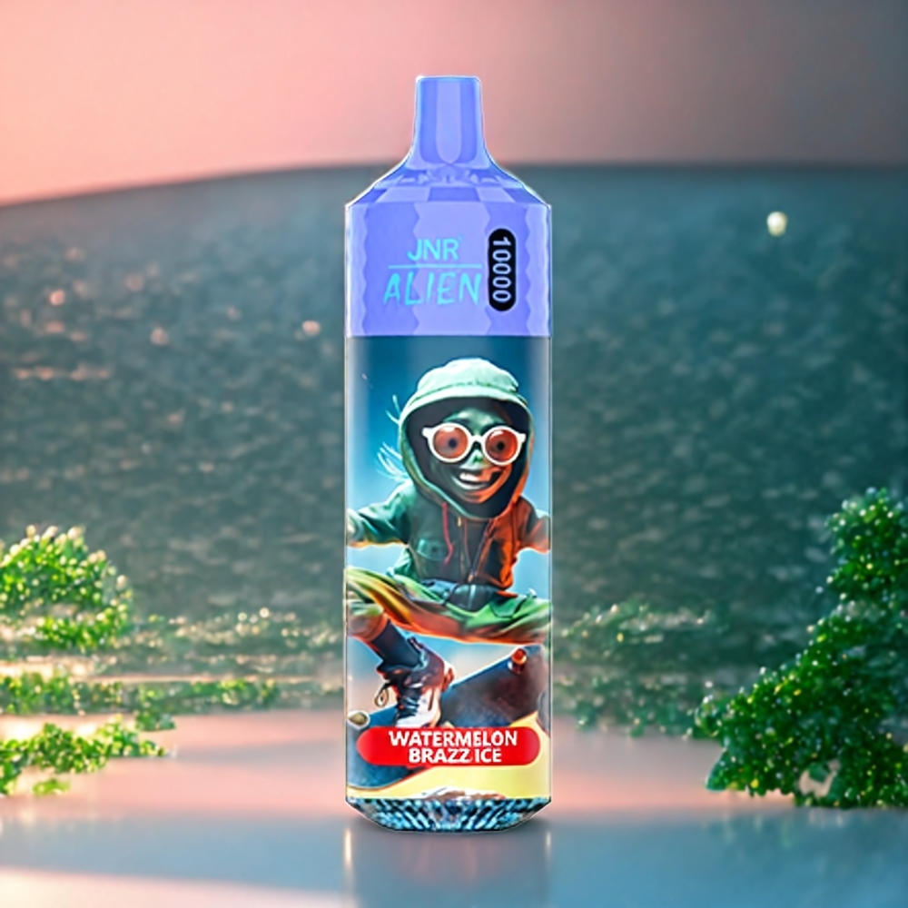 JNR Alien 10000 Puffs Belgique Grossiste Eau de Pastèque Brazz Glace avec 850mAh et LED RGB